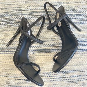 Steve Madden black straps heels size 6.5